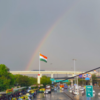 Post rain beauty: Clear skies, rainbow