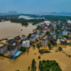 Emergency evacuation amidst flooding