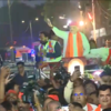 Union home minister Amit Shah conducts a roadshow in Vadodara, Gujarat