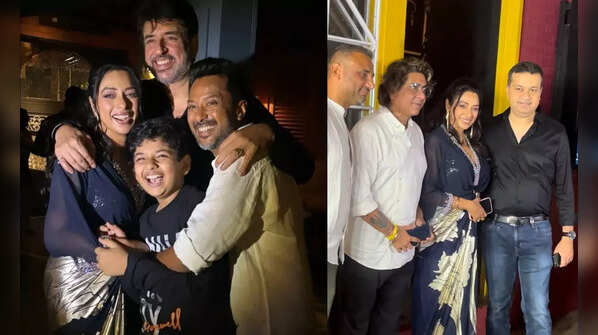 Rupali along with her family