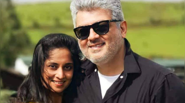 Shalini gifts Ajith a Ducati bike on his birthday