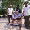 2024 India Elections: A 98-year-old Radhamma casts her vote in Sanganakallu of Ballari in Karnataka