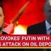 Article image for: Watch: Massive blaze engulfs Luhansk Oil <i class="tbold">depot</i> after Ukraine missile attack
