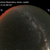 Aurora display at Hanle Dark Sky Reserve
