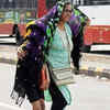 Woman shields son