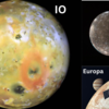 Jupiter's moons - IO, Callisto, Europa