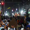Supporters gather to get glimpse of PM Modi
