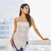 Janhvi Kapoor shimmer and shines in a silver dress with blue sequins |  Times of India