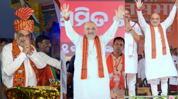 Home minister Amit Shah in Ranchi, Rae Bareli and Odisha