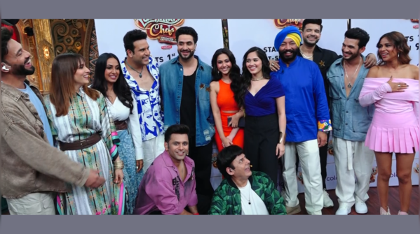 From Rahul Vaidya shaving off his beard to Ankita Lokhande flaunting her fractured hand; A look at the celebs gathered for the launch of Bharti Singh's Laughter Chefs- Unlimited Entertainment