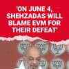 Article image for: Amit Shah: 'On June 4, Shehzadas will blame EVM for their defeat'