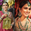 The precious emerald diamond set