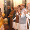 President Droupadi Murmu hosted a dinner for the outgoing Union Council of Ministers, led by Prime Minister Narendra Modi, at Rashtrapati Bhavan.