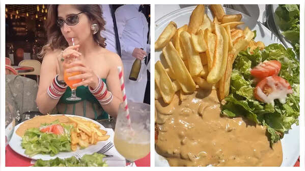 Savoring delicious French cuisine