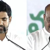 Naidu's son, Atchannaidu took oath
