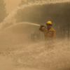 ​Fire helicopter aid and road closures in Gorman