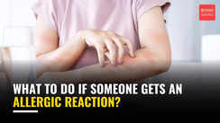 
What to do if someone gets an allergic reaction?
