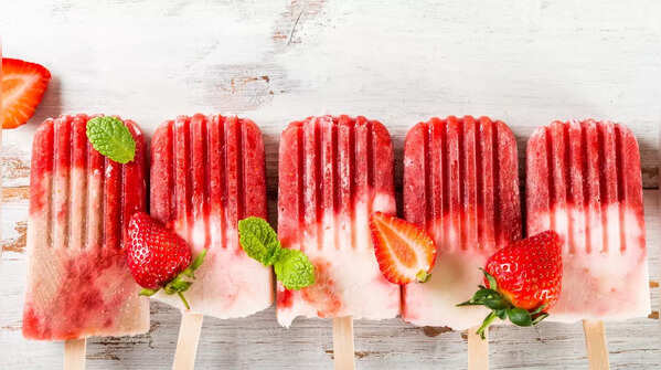 Strawberry Basil Popsicles