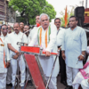 Former Chhattisgarh CM Baghel joins the protests