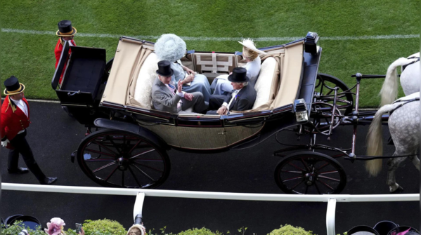 Spectators cheer royals on opening day of Royal Ascot