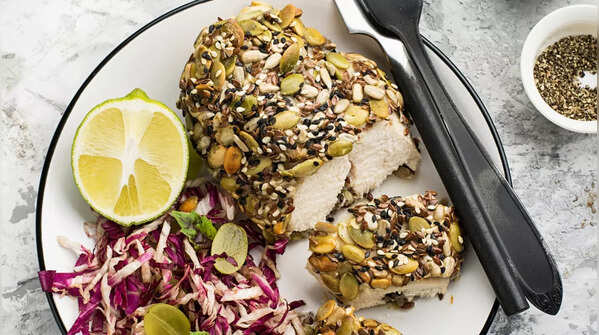 Pumpkin Seed-Crusted Chicken