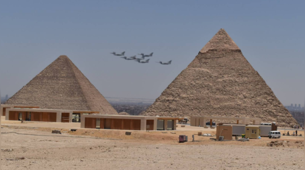 Flying over the Pyramids