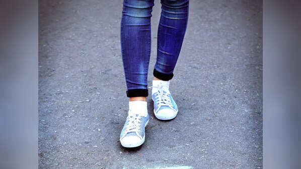 Standing with one leg forward