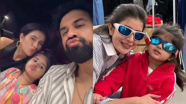 Charu Asopa and Rajeev Sen have a gala time with daughter Ziana in Dubai; pics from the little one’s first international trip