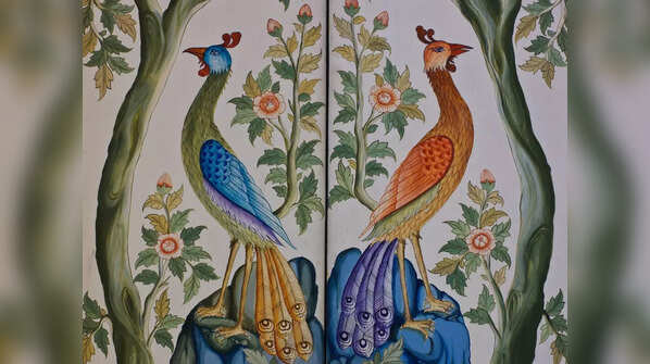 Peacock paintings