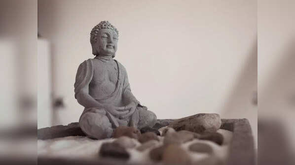 A sculpture or painting of Buddha