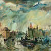 ​‘Flora Fountain in Monsoon’ by S.H. Raza