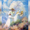 The engaging white and blue hues