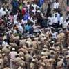 Clashes with police