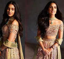 ​Would-be bride Radhika Merchant looked stunning last night in Abu Jani Sandeep Khosla couture​