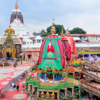 Chariots stand tall in front of Singha Dwar
