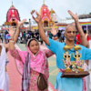 Devotional chants fill the air during 'Pahandi'