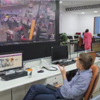 Mumbai Rain Live: Municipal commissioner Bhushan Gagrani monitoring the heavy rain situation of last night at the civic disaster control room.