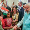 PM Modi interacting with people