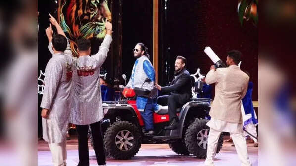 Salman Khan and Anant Ambani at the sangeet ceremony