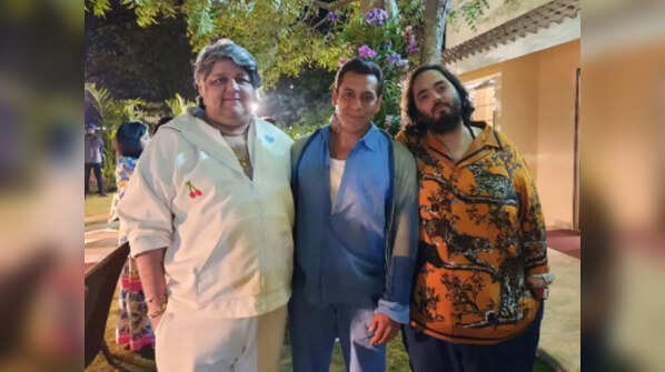 Salman Khan and Anant Ambani in Jamnagar