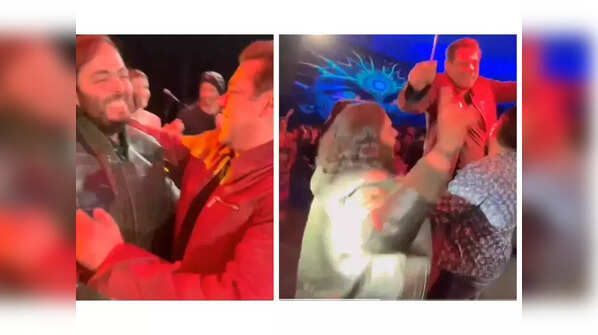 Anant Ambani attempts to lift Salman Khan