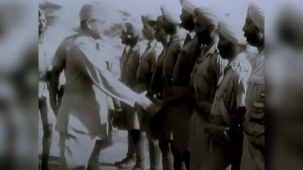 Original footage of Netaji Subhas Chandra Bose