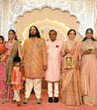 Joyous celebrations as the Ambani family unites in the grand wedding of Anant Ambani and Radhika Merchant