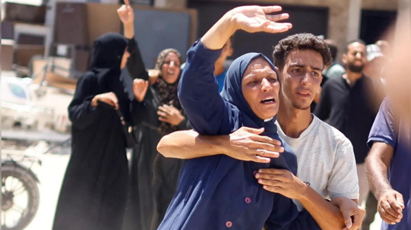 Palestinians moved to Al-Mawasi from Rafah