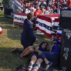 Gunshots at Trump rally prompt rallygoers to take cover