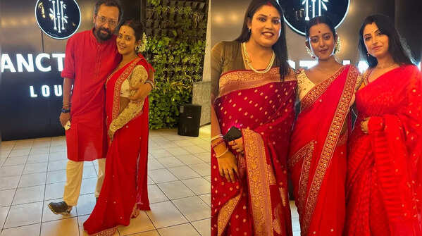 Friends and Family galore! Throwback to Shruti Das and Swarnendu Samaddar’s anniversary celebration