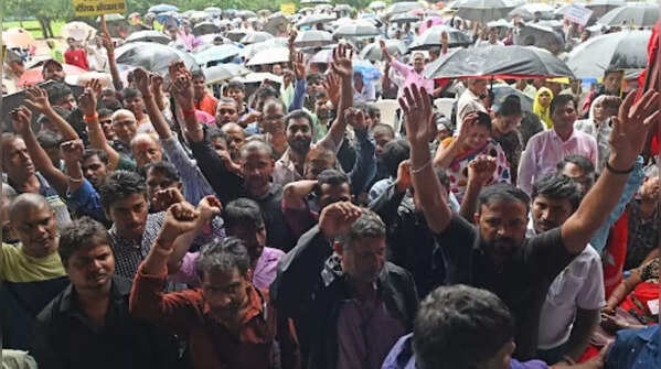 Protestors showcasing unity