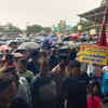 A sea of protesters