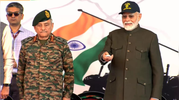 PM Modi conducts first blast for Shinkun La Tunnel project