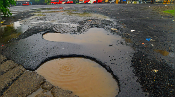 Monsoon turns Mumbai into an oasis of potholes